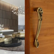 25.4cm Aluminium Lion Principal Poignée de Porte pour Toutes Les Paquet 1