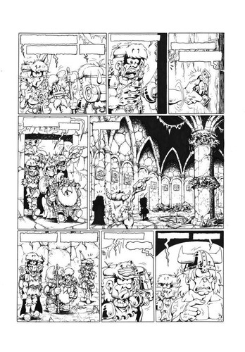 Planche originale le - bd,