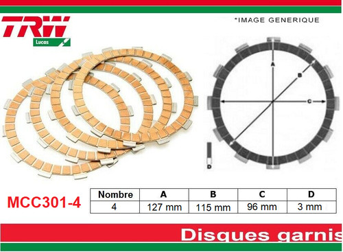 Kit disque garnis - 4,