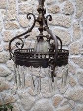 Lustre suspendu ancien à