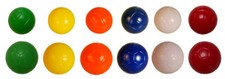 PACK OF THREE 18mm & 22mm TABLE SOCCER BALLS. TABLE FOOTBALL. SUBBUTEO BALLS.