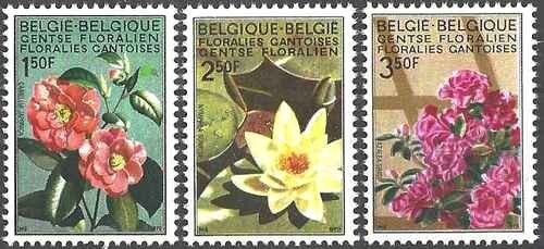 Timbres flore belgique - timbres,