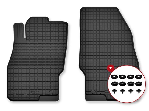 Tapis avant caoutchouc - , bac