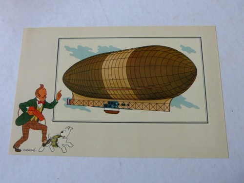 Chromos tintin aerostation - chromos, l'