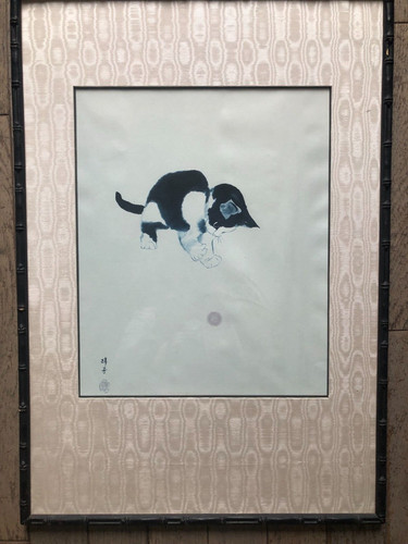 Jolie gravure châton - gravure,