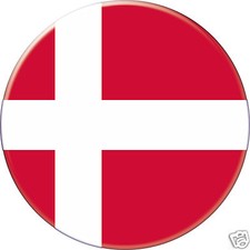 5 x sticker 5cm auto moto velo valise pc portable drapeau Rond Danemark