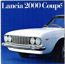 Lancia 2000 Coupe Carburettor 1971-1975 UK Market Sales Brochure Flavia