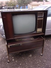 Téléviseur TV vintage ancienne Rétro Philips THOMSON + RADIO