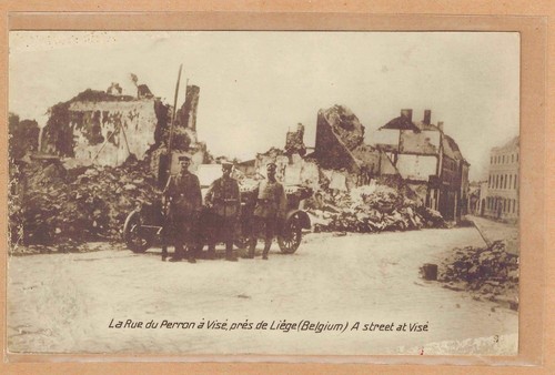 Cpa militaire rue - -,