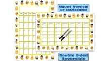 Emoji Month Calendar Dry Erase