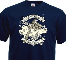T-SHIRT TATTOO WAY OF LIFE - Tatouage Old School swallow Rock'n'Roll Dermographe