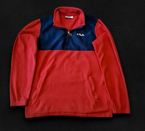 Polaire fila vintage demi zip - polaire, demi-zip