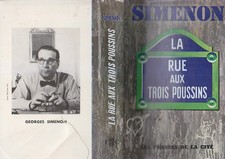 C1 SIMENON La Rue aux Trois Poussins EO 1963 Relie JAQUETTE