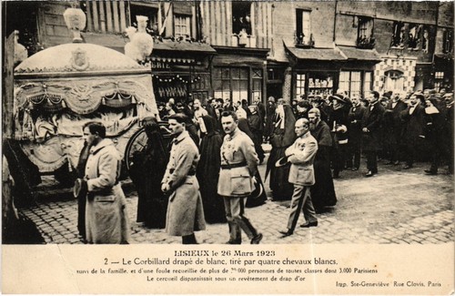 Cpa lisieux corbillard - cpa,