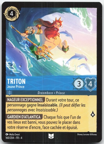 Carte lorcana triton 160 - lorcana, 160/204