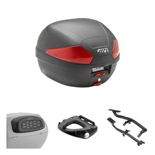 Kit De Top Case GIVI B29 Noir Rouge Pour Sym 125 JET 14 2017-2020