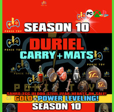 ?DIABLO 4 SEASON 10?INFERNO CHAOS?✨POWER LEVEL DURIEL✨GOLD MATS RUNES ✨