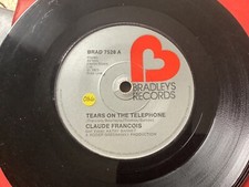 CLAUDE FRANCOIS - TEARS ON THE TELEPHONE - UK BRADLEY RECORDS 1975