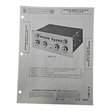 MC INTOSH C-8, C-8P PreAmplifier - Schematic & Data  - SAMS PHOTOFACTS 424-10