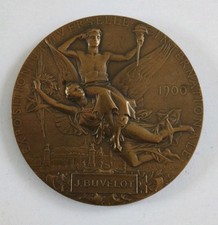 Médaille Exposition Universelle de Paris 1900 Graveur J.C Chapelain - Bronze