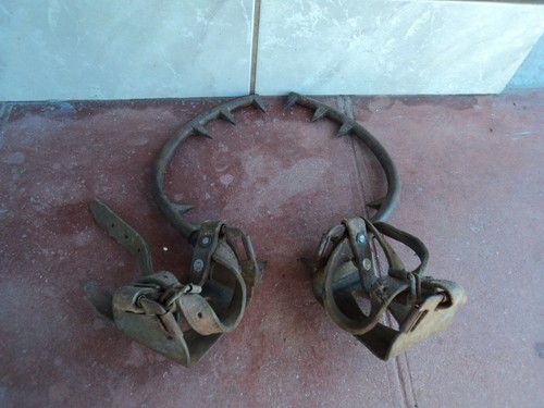Ancienne paire grimpettes - paire,