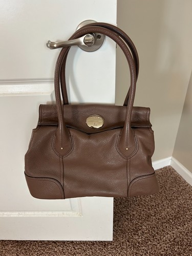 Taupe leather lancel purse - lancel,