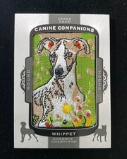 2018 UD Goodwin Champions Canine Companions #CC 160 Whippet Patch KM061