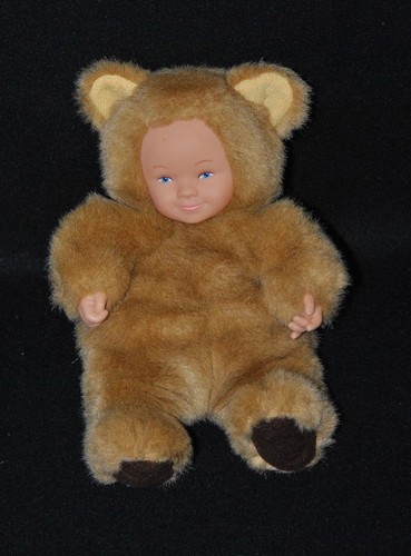 Peluche doudou poupée ours