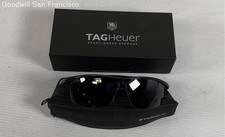 Tag Heuer 6221 601 64-00 03 TJH 01330 Black Wrap Mens Sunglasses With Case