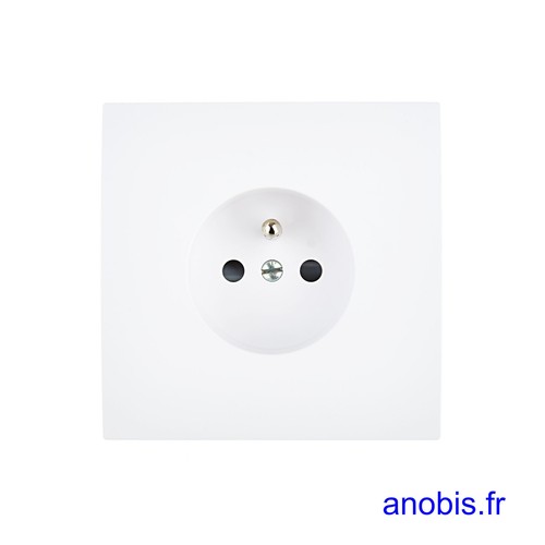 Prise courant blanche 2 - courant,