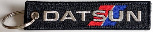 Datsun embroidered key chain - embroidered,