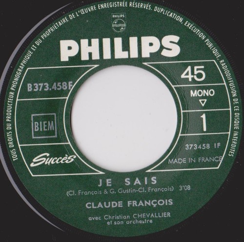Claude francois sais les - sais,