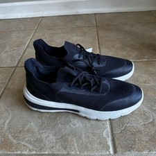 NEW Geox Spherica Actif Breathable Lace Up Mesh Sneaker Navy Womens Size 10.5