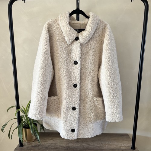 Zara manteau femme ivoire - manteau,