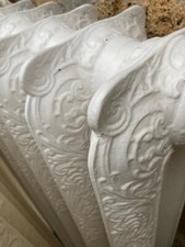 7 RADIATEURS ANCIENS EN FONTE FLEURIS 