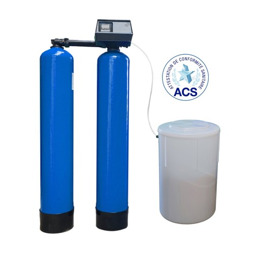 Adoucisseur eau duplex 2x75l - d'eau,