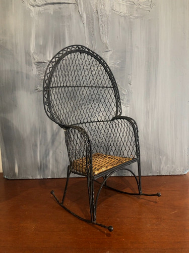 Fauteuil bascule métal - a,