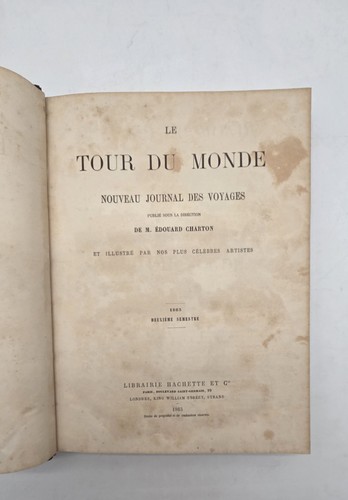 Tour monde 1863 journal des - tour,