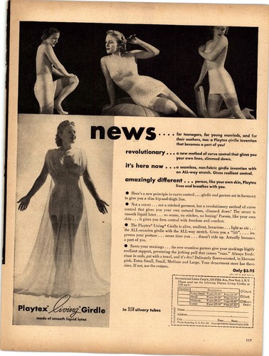 Vintage 1947 playtex living - playtex,