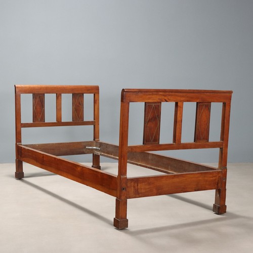 Lit simple empire ancien noyer - lit,
