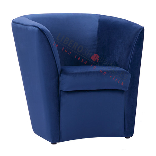 Fauteuil velours bleu - fauteuil,
