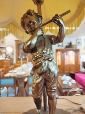 LAMPE en METAL Doré De Style