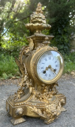 Pendule bronze doré ancien - doré,