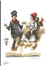 EX-LIBRIS LES PAYSANS NUMEROTE ET SIGNE PAR RENE HAUSMAN NEUF