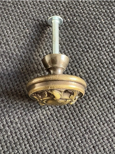 Bouton laiton patiné louis - bouton, xv