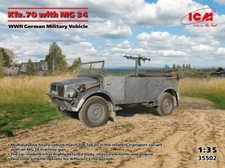 ICM KFZ.70 WITH MG 34 WWII GERMAN MILITARY VEHICLE KIT 1:35