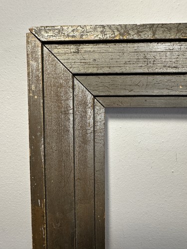 Cadre ancien argenté art - 8m,
