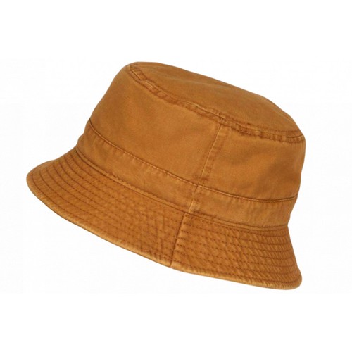 Chapeau bob marron coton - marron, en