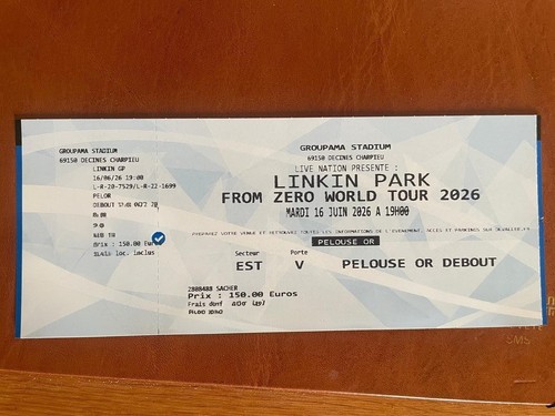 Place billet concert linkin - place,