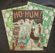 Vintage sheet music (3 pieces), golf themed covers, 1928 and 1931, very good